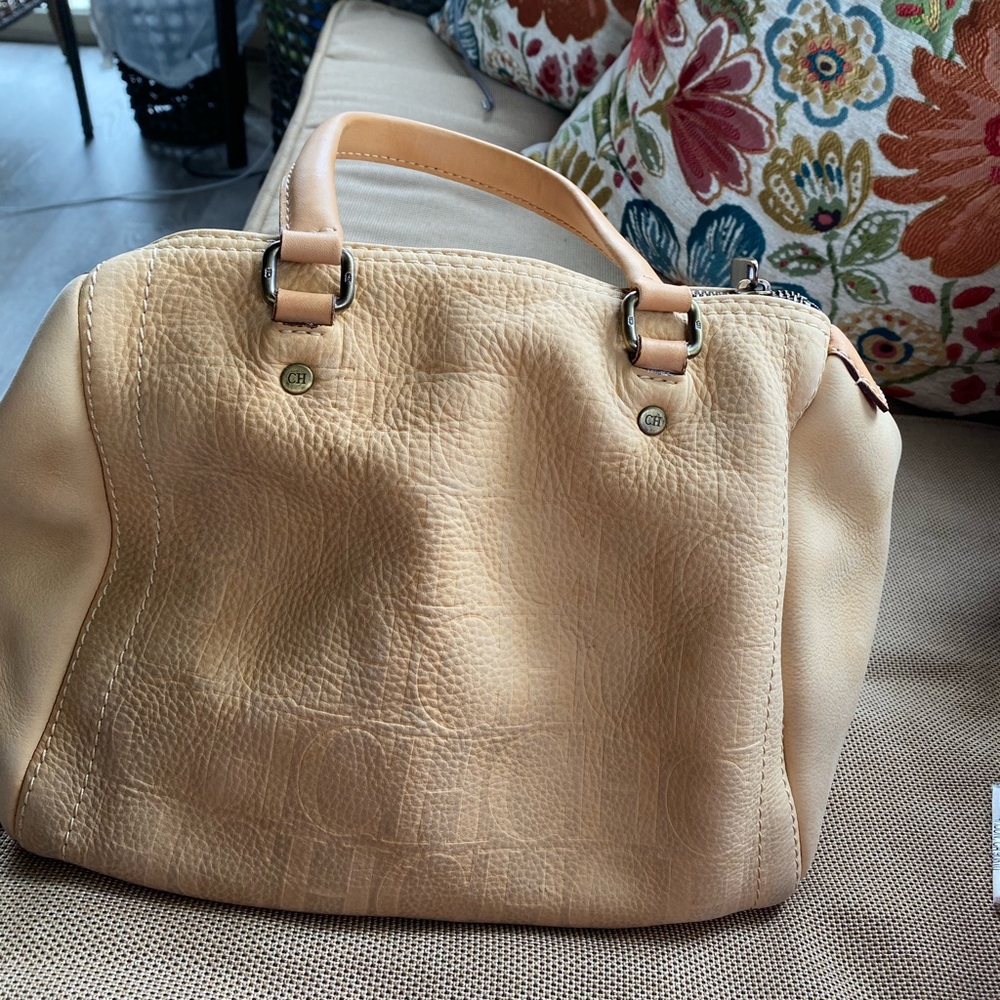Carolina Herrera beige bag